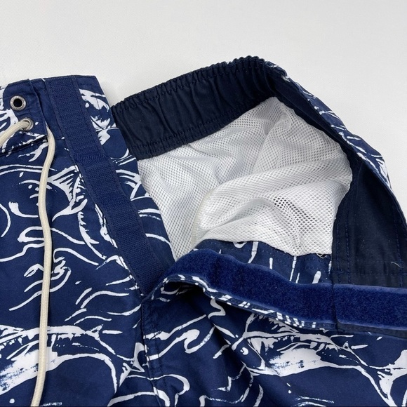 Nautica Shorts Swim Trunks Fishing Sailing Beach Ocean Pool Resort Vacation Navy - Picture 6 of 15